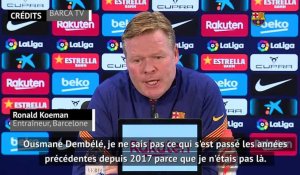 VIDEO. FC Barcelone : les éloges de Ronald Koeman pour Ousmane Dembélé
