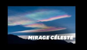 Des nuages arc-en-ciel filmés dans le ciel en Chine