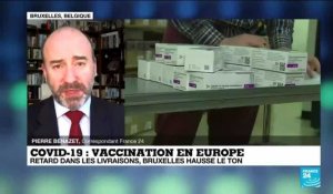 Covid-19 en Europe : Bruxelles hausse le ton en raison des retards dans les livraisons de vaccins