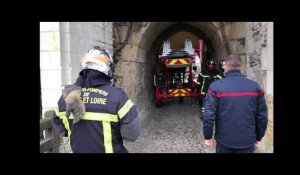 Manœuvre au château : les sapeurs-pompiers sont prêts en cas d’incendie