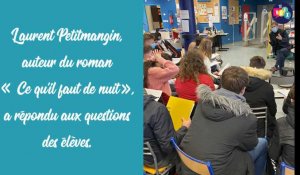 Les élèves du lycée de l'Escaut à Valenciennes ont rencontré l'écrivain Laurent Petitmangin