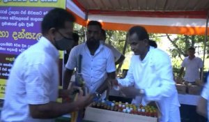 Des milliers de Sri Lankais se précipitent dans un village pour un "remède miracle" contre le Covid-19