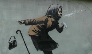 "Atchoum", le nouveau graffiti de Banksy sur fond de pandémie