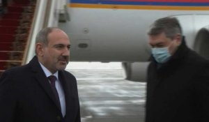 Le Premier ministre arménien Nikol Pachinian arrive à Moscou pour une réunion tripartite sur la Nagorny Karabakh