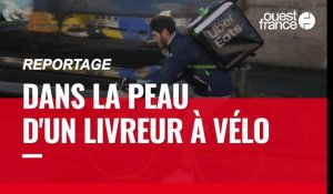 VIDÉO. Reportage dans la peau d'un livreur à vélo à Nantes