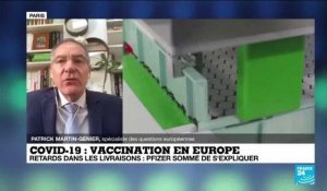 Covid-19 en Europe : retard dans les livraisons du vaccin, Pfizer sommé de s'expliquer