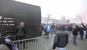 Rennes : arrivée du bus des Rennais