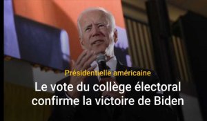 États-Unis : Le vote du collège électoral américain entérine la victoire de Joe Biden