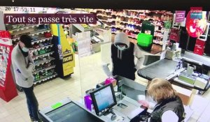 Charleville-Mézières: les images de l'attaque du Carrefour Contact