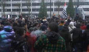 A Nantes, manifestation contre la loi de "Sécurité globale" et pour les "teufs"