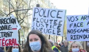 A Paris, début de la manifestation contre la loi "Sécurité globale"