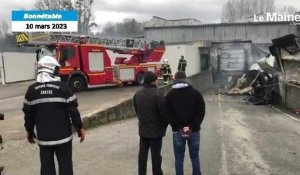 VIDÉO. Incendie de la charcuterie Ruel en Sarthe : les images du site ravagé