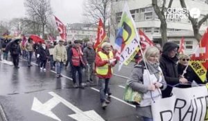 VIDEO. Manifestations du 11 mars : environ 7 000 manifestants dans la Manche contre la réforme des retraites