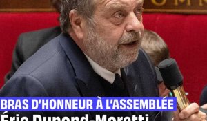 Éric Dupond-Moretti s’excuse après avoir fait deux bras d’honneur à l'Assemblée #shorts