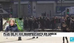 Grèce : des dizaines de milliers de manifestants dans les rues après la catastrophe ferroviaire