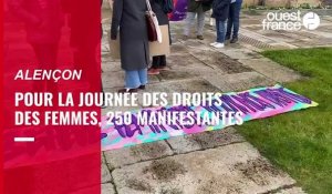 VIDÉO. « Patriarcat au feu ! » 250 manifestantes à Alençon pour la journée des droits des femmes