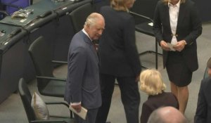 Le roi Charles III arrive au Parlement allemand