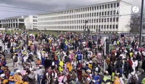 VIDÉO. Carnaval étudiant à Caen : des milliers de carnavaliers rassemblés devant l’université 
