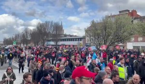 Manif contre la réforme des retraites : Quelques échauffourées devant la communauté urbaine de Dunkerque