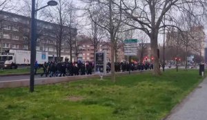 Manifestation sauvage dans Lille ce mardi matin