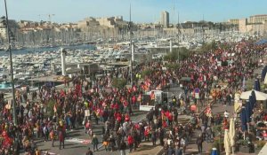 Marseille: rassemblement sur le vieux-Port contre la réforme des retraites