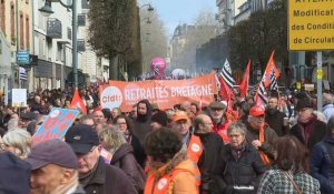Rennes: la manifestation contre la réforme des retraites démarre