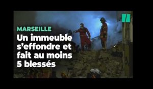 À Marseille, l’effondrement d’un immeuble rue Tivoli fait au moins 5 blessés