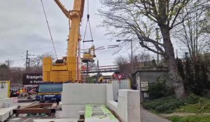 A Tergnier, le pont SNCF centenaire a été remplacé par un ouvrage moderne après d'impressionnants travaux