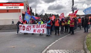 VIDÉO. Réforme des retraites : Environ 200 manifestants rassemblés à Lamballe ce jeudi 13 avril