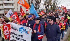 12e journée de mobilisation contre la réforme des retraites à Saint-Quentin