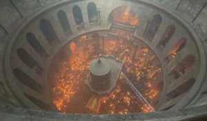 A Jérusalem, les chrétiens orthodoxes célèbrent le "Feu sacré" pascal