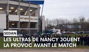 Les ultras de Nancy jouent la provocation dans le centre de Sedan