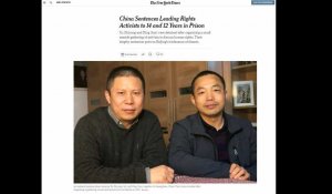 Condamnation de militants des droits de l'Homme en Chine: "Xi Jinping veut écraser toute dissidence"