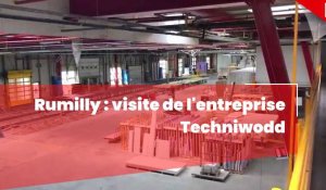 Rumilly : visite de l'entreprise Techniwood, spécialisée dans la production de panneaux de façades biosourcés