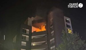 VIDÉO. Incendie en pleine nuit à Hérouville-Saint-Clair