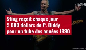 VIDÉO. Sting reçoit chaque jour 5 000 dollars de P. Diddy pour un tube des années 1990