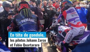 VIDEO. Parade des 1 000 motos : Johann Zarco et Fabio Quartararo célèbrent le millième Grand Prix de l'histoire  