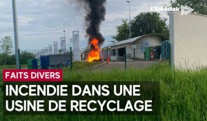 Incendie dans la cour d’une entreprise de recyclage à La Chapelle-Saint-Luc