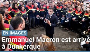 Emmanuel Macron est arrivé à Dunkerque