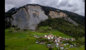 VIDÉO. Cette montagne prête à s'effondrer menace tout un village suisse