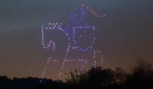 Spectacle de drones lumineux pour l’inauguration du planétarium de Douai