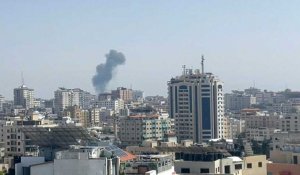 Gaza: panache de fumée suite à de nouvelles frappes israéliennes