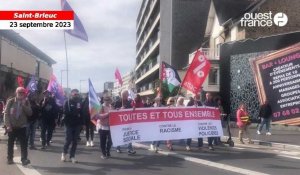 VIDÉO. À Saint-Brieuc, 200 marcheurs défilent « pour la justice sociale » 