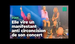 Pink a viré un manifestant anti circoncision en plein concert lors de sa tournée « Summer Carnival »