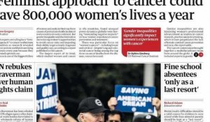 Lutte contre le cancer: "L'égalité hommes-femmes, une question de vie ou de mort"