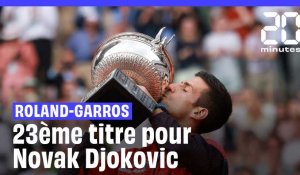  Roland garros : Novak Djokovic remporte son 23e titres du Grand Chelem