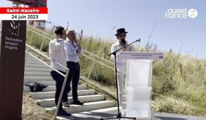 VIDÉO. Les fils de Jacques Higelin à Saint-Nazaire pour inaugurer le belvédère au nom du chanteur