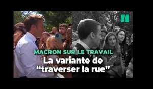 À Marseille, Macron propose cette fois de « faire le tour du Vieux-Port » pour trouver du travail
