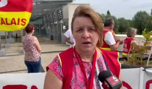 Des agents de l'hôpital de Calais en grève