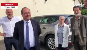 VIDÉO. François Hollande arrive près de Parthenay 